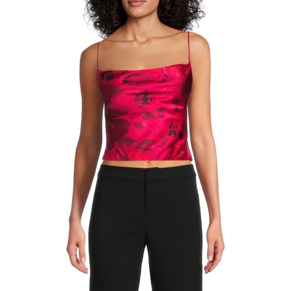 Alice + Olivia Tops - Alice + Olivia Valentina Floral Elasticized Top